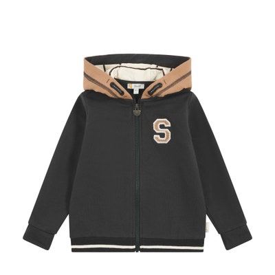 Sweatjacke, schwarz für Jungs