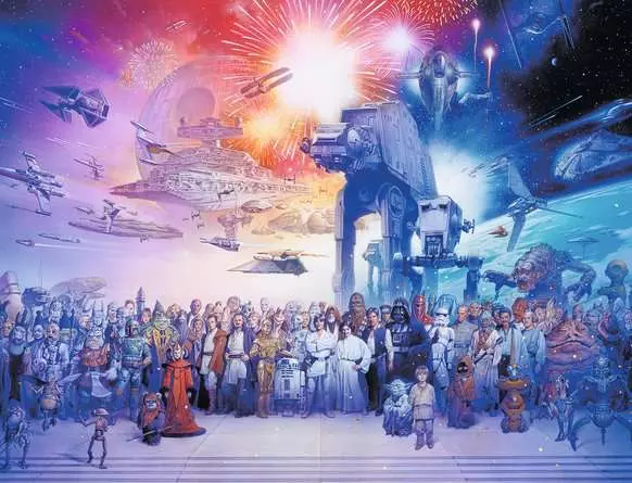 Puzzle 2000 Teile - Star Wars Universum