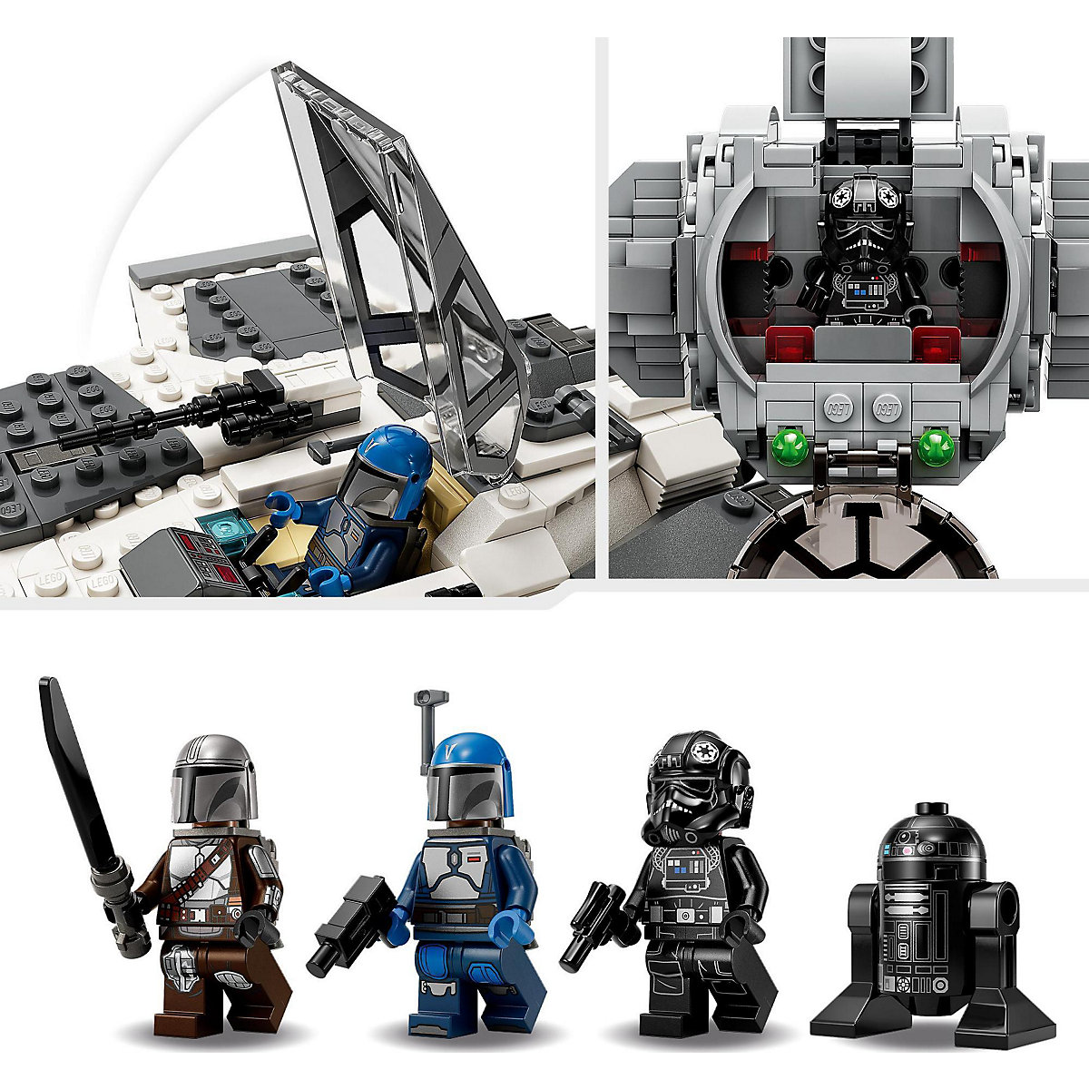 LEGO® Star Wars 75348 Mandalorianischer Fang Fighter vs. TIE Interceptor