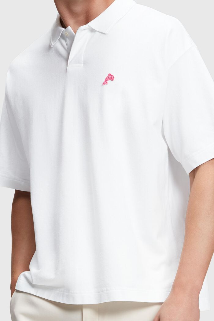 Relaxed Fit Poloshirt mit Dolphin-Badge