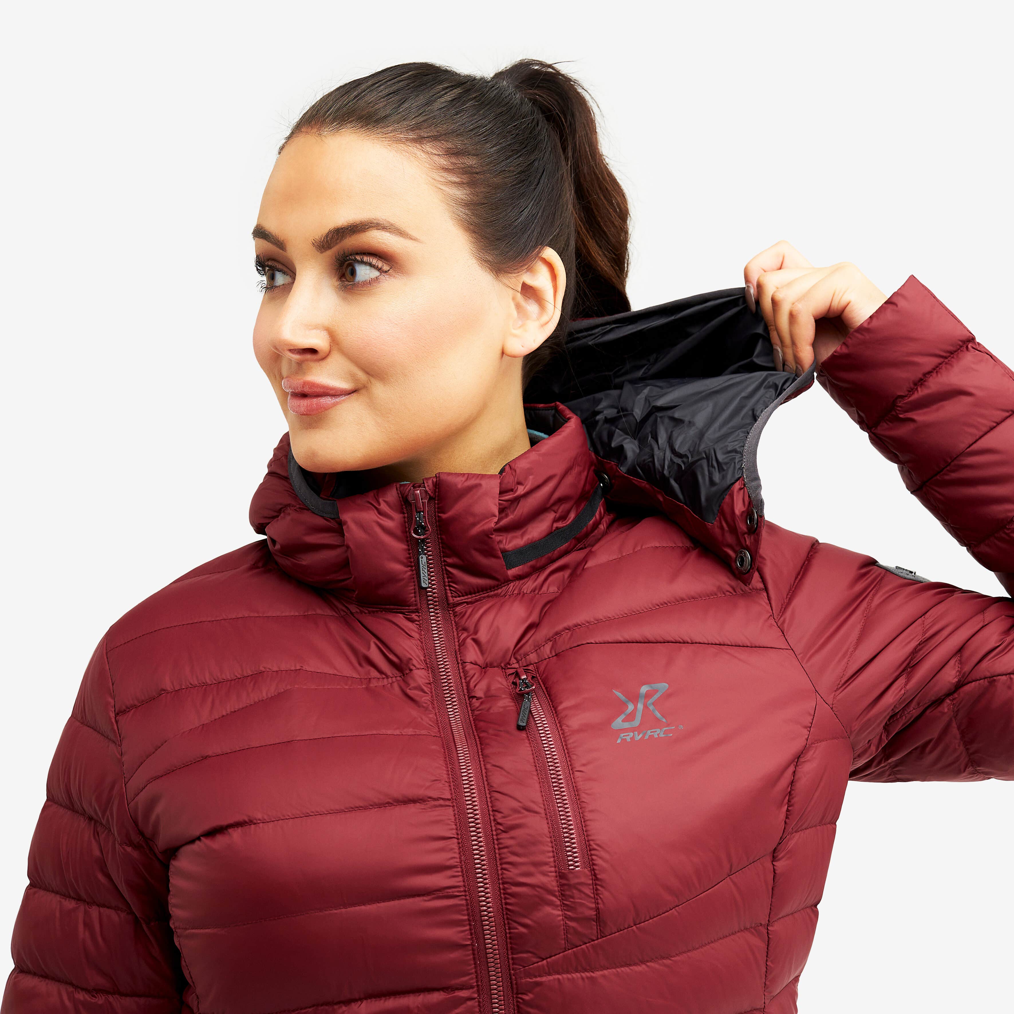 Helium Down Jacket Femme Bison Red