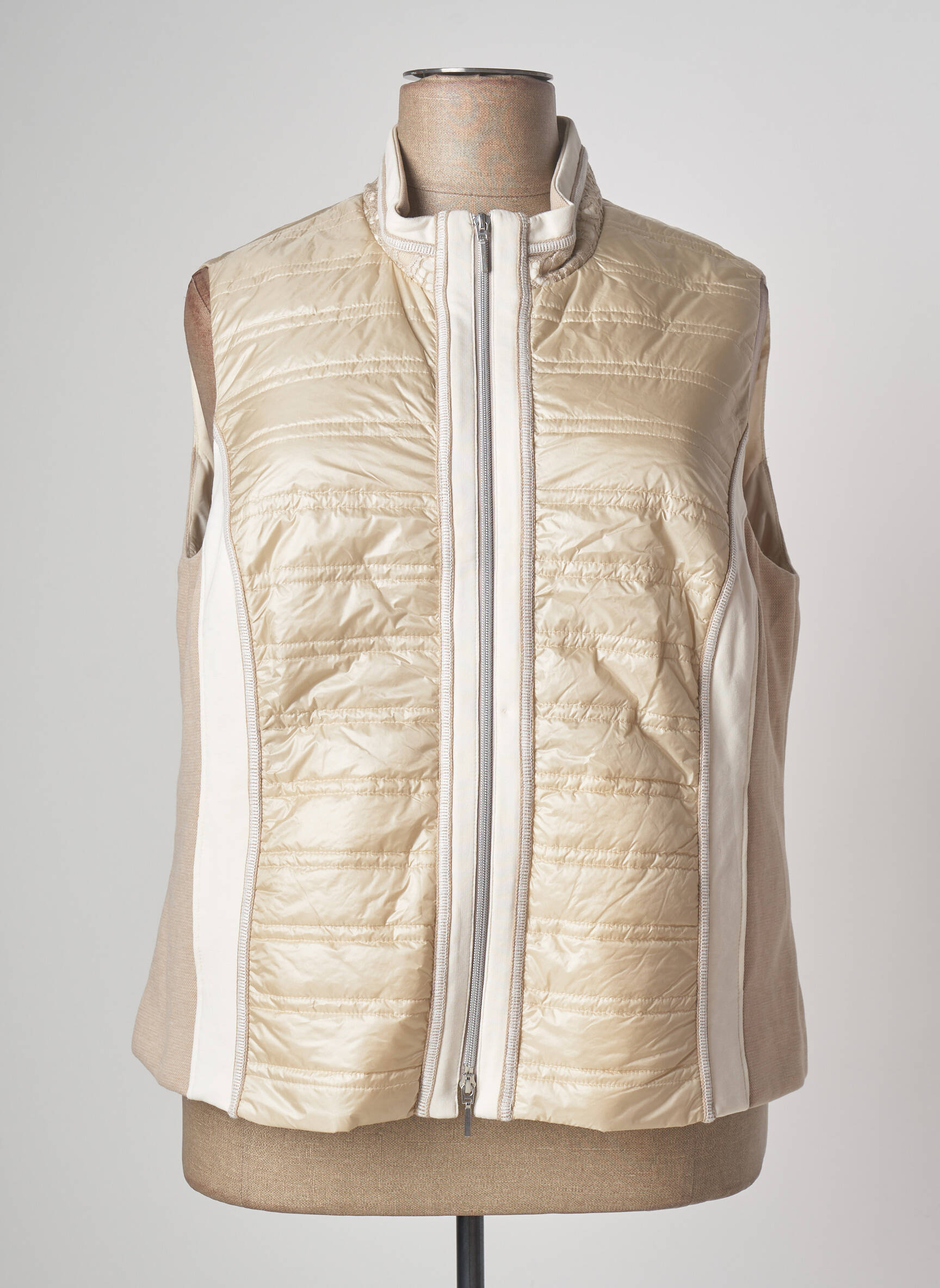 Just White Doudounes Femme couleur beige