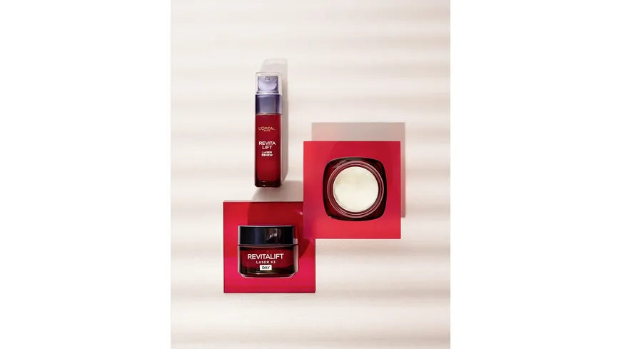 L'Oréal Paris Dermo Revitalift Laser x3 Serum Anti Age - Straffendes Anti-Aging-Serum mit Hyaluronsäure und Vitamin C 30 ml