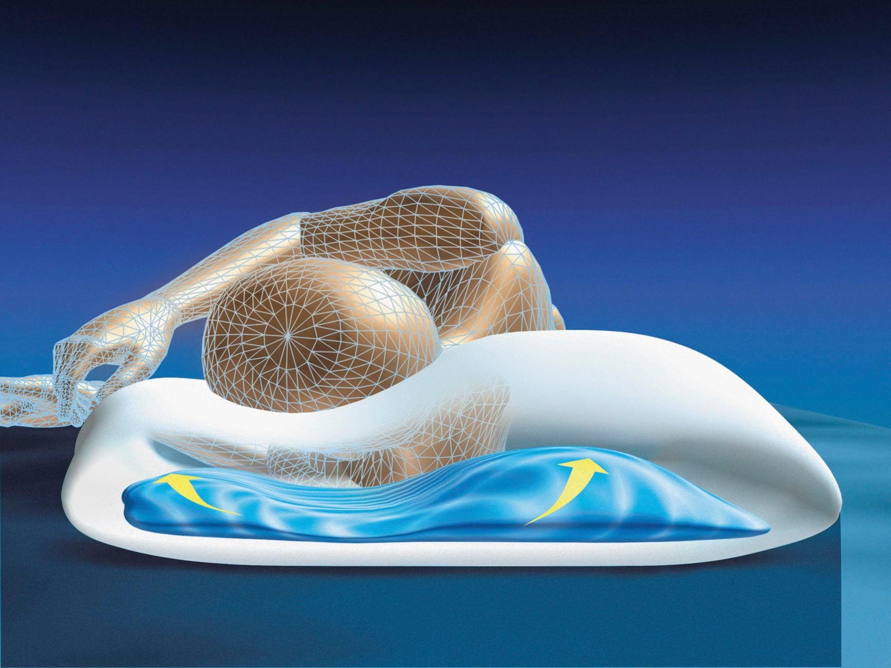 Mediflow Wasserkissen Mediflow Kombipack - Original Wasserkissen + Luxus-Schonbezug 50x70 cm, 2-tlg.