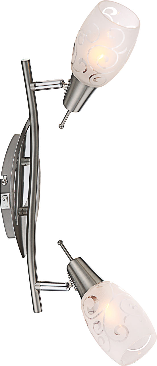 Globo Lighting - FLORITA - Strahler Metall verchromt, 2x E14