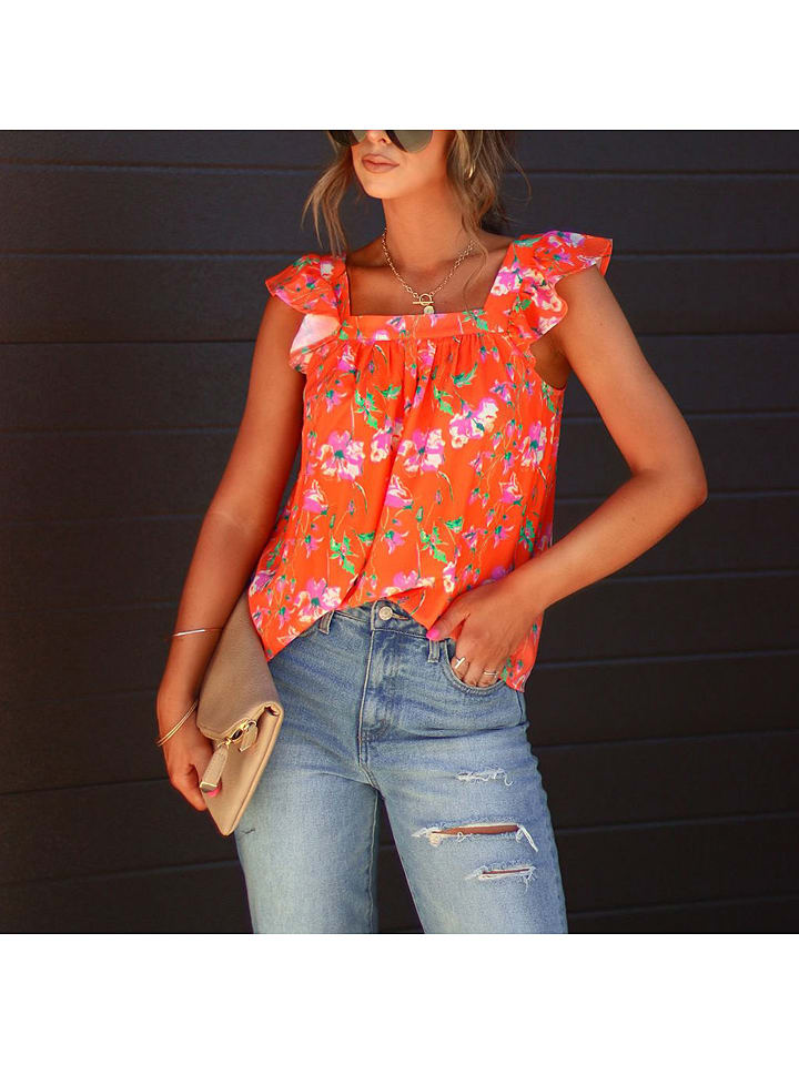 LA Angels Bluse in Orange günstig kaufen