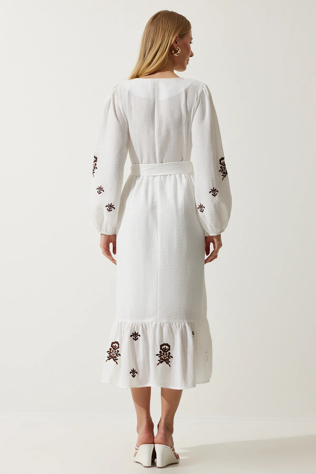 Happiness İstanbul  Kleid - Ecru - A-Linie