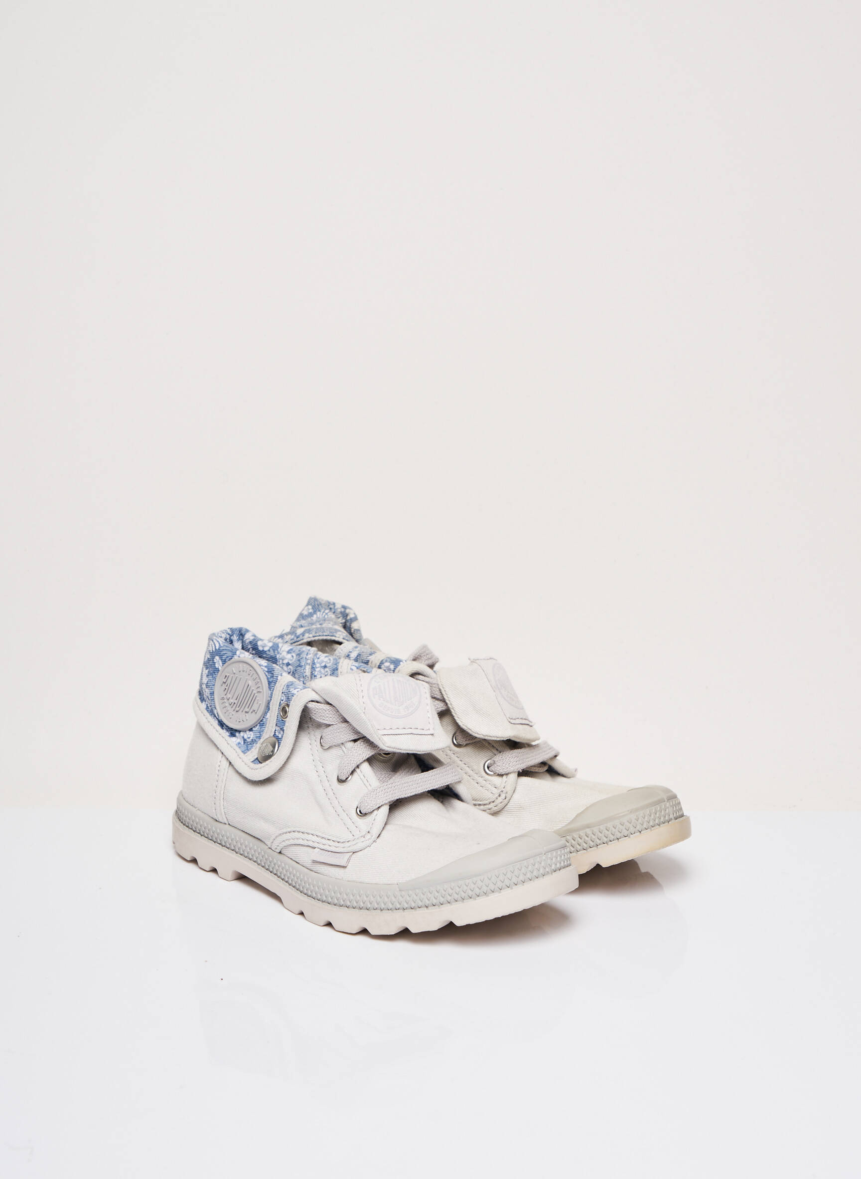 Palladium Baskets Fille couleur gris