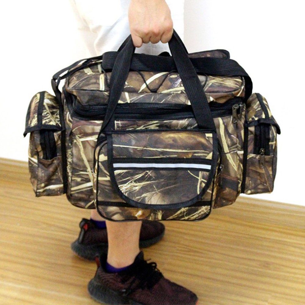 Fokelyi Angelkoffer Angelgerätetasche,wasserdichte Angeltasche,Umhängetasche