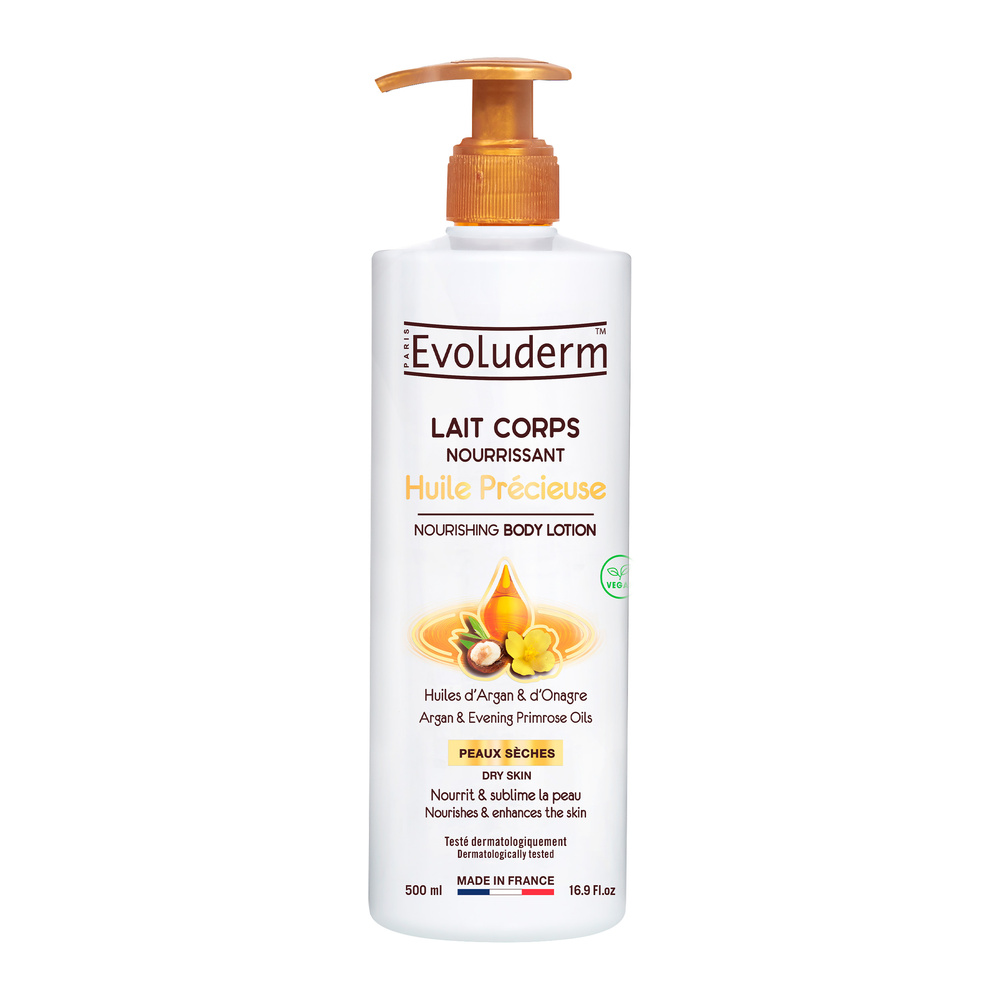 evoluderm Huile Précieuse Lait Corps Nourrissant - 1000 ml