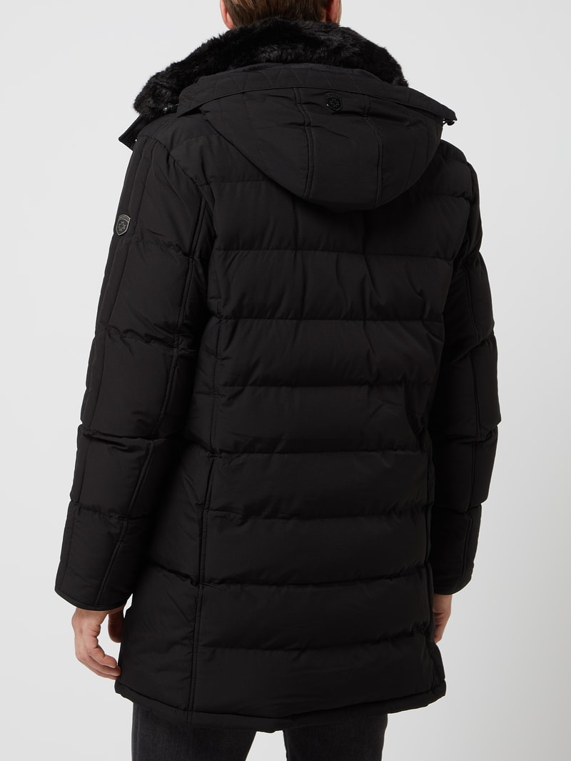 Centauri 44 Funktionsjacke mit abnehmbarer Kapuze in schwarz