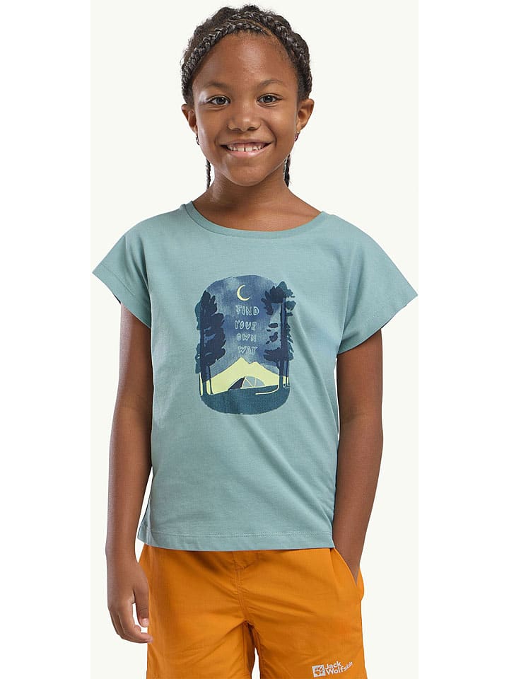 Jack Wolfskin Shirt in Türkis günstig kaufen