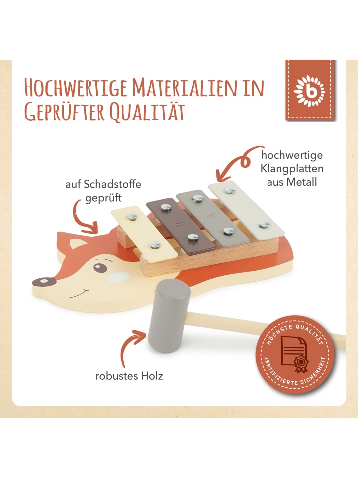 Bieco Spielwaren Xylophon Fuchs - ab 12 Monate in Braun günstig kaufen onesize