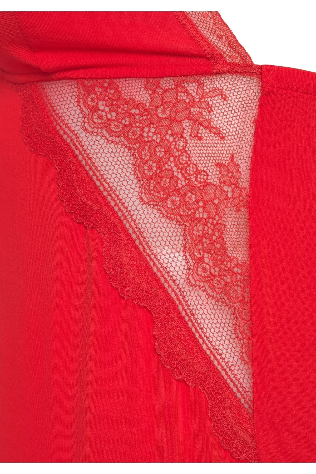 LASCANA  Negligé - Rot - Unifarben
