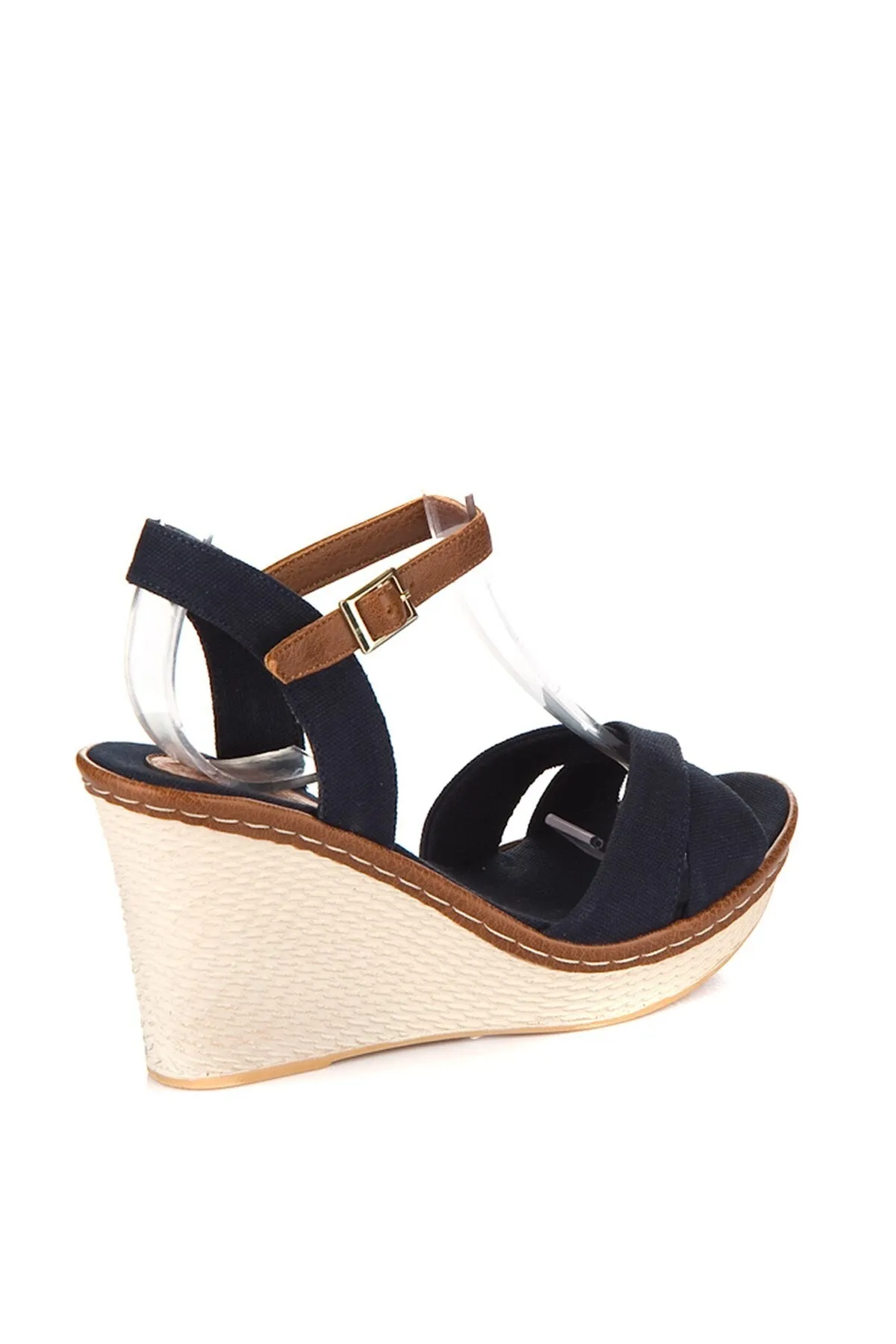 Fox Shoes  Marineblaue Damenschuhe mit Keilabsatz 9674040205