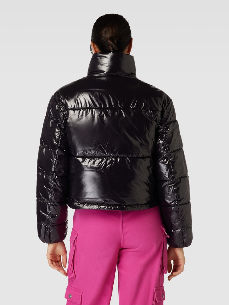 Steppjacke mit Stehkragen in black