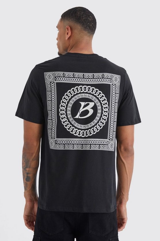 Tall Oversize T-Shirt mit M-Print