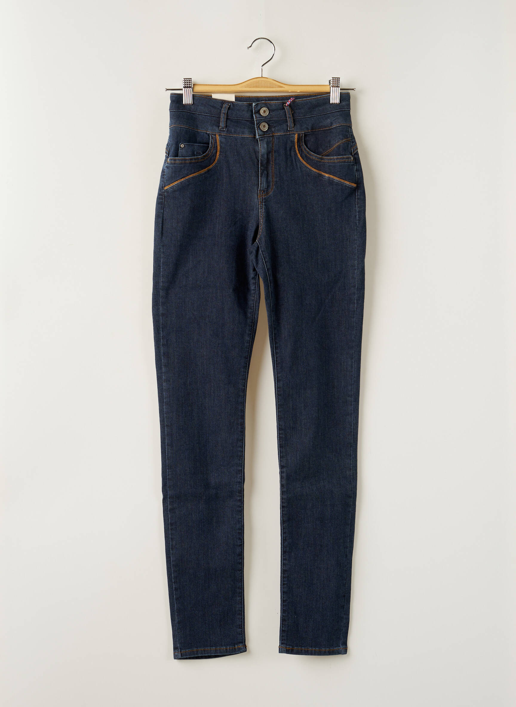Kanope Jeans Coupe Slim Femme couleur bleu