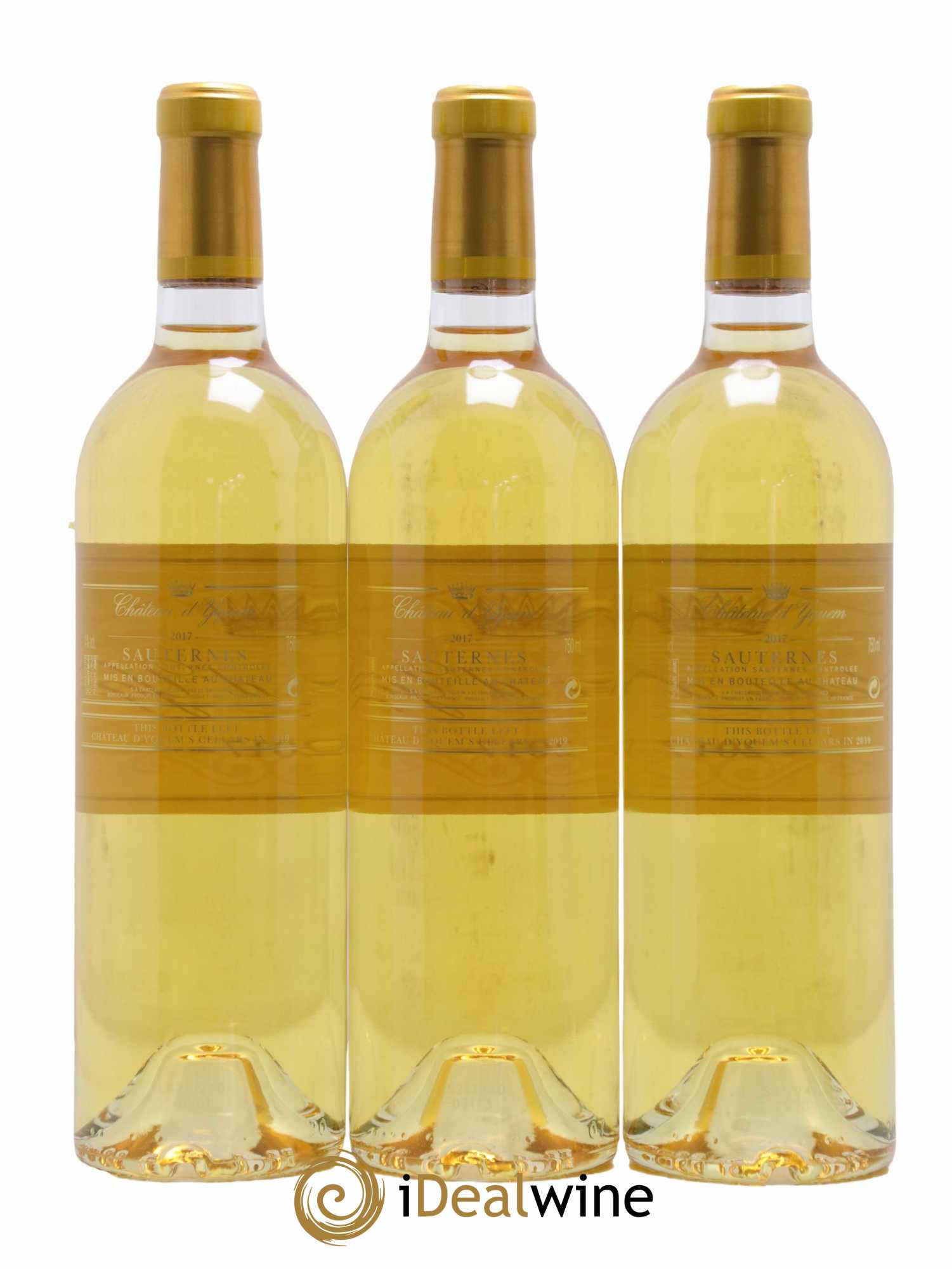 Château d'Yquem 1er Cru Classé Supérieur  2017 - Lot de 3 Bouteilles