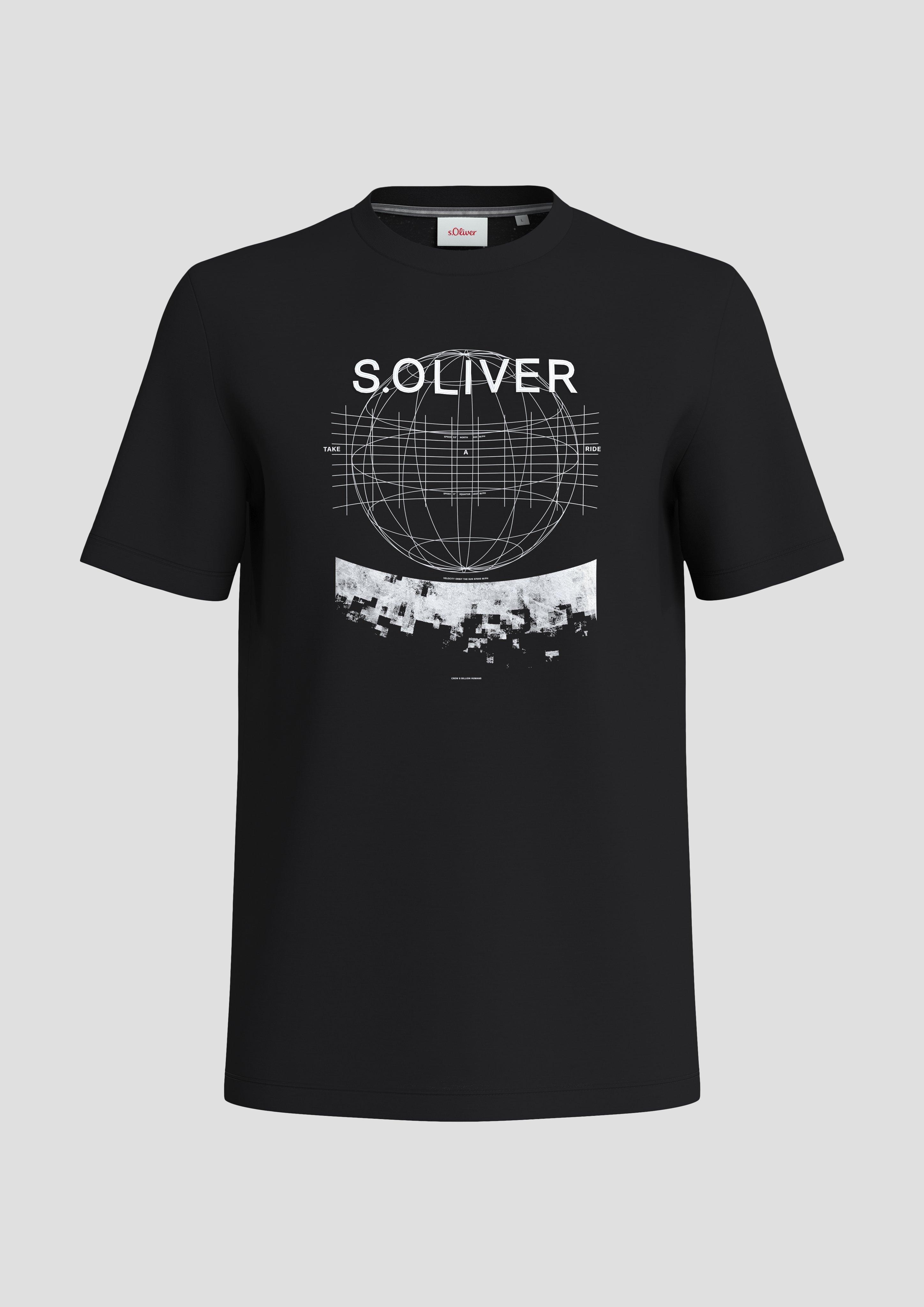 Baumwollshirt mit Flammgarnstruktur  2135743-99D1
