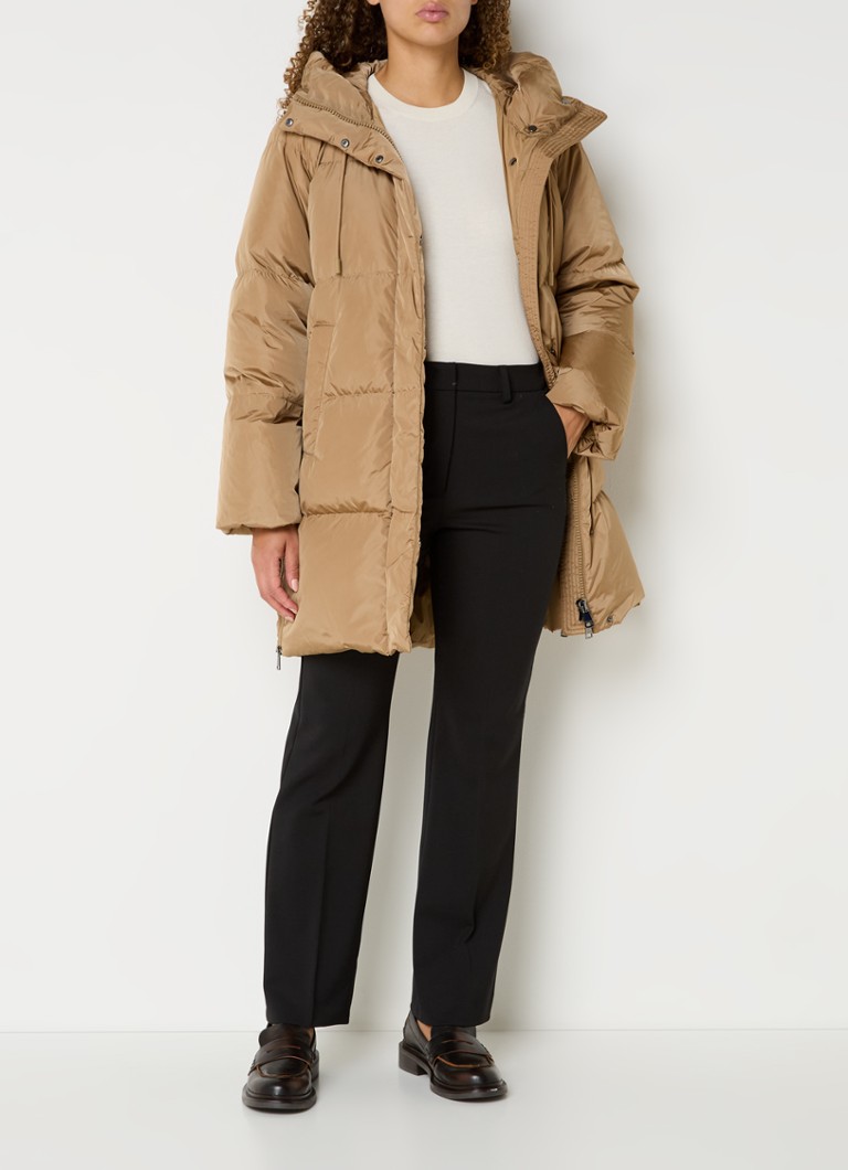 MaxMara Newbembo Steppmantel mit Kapuze und aufgesetzten Taschen