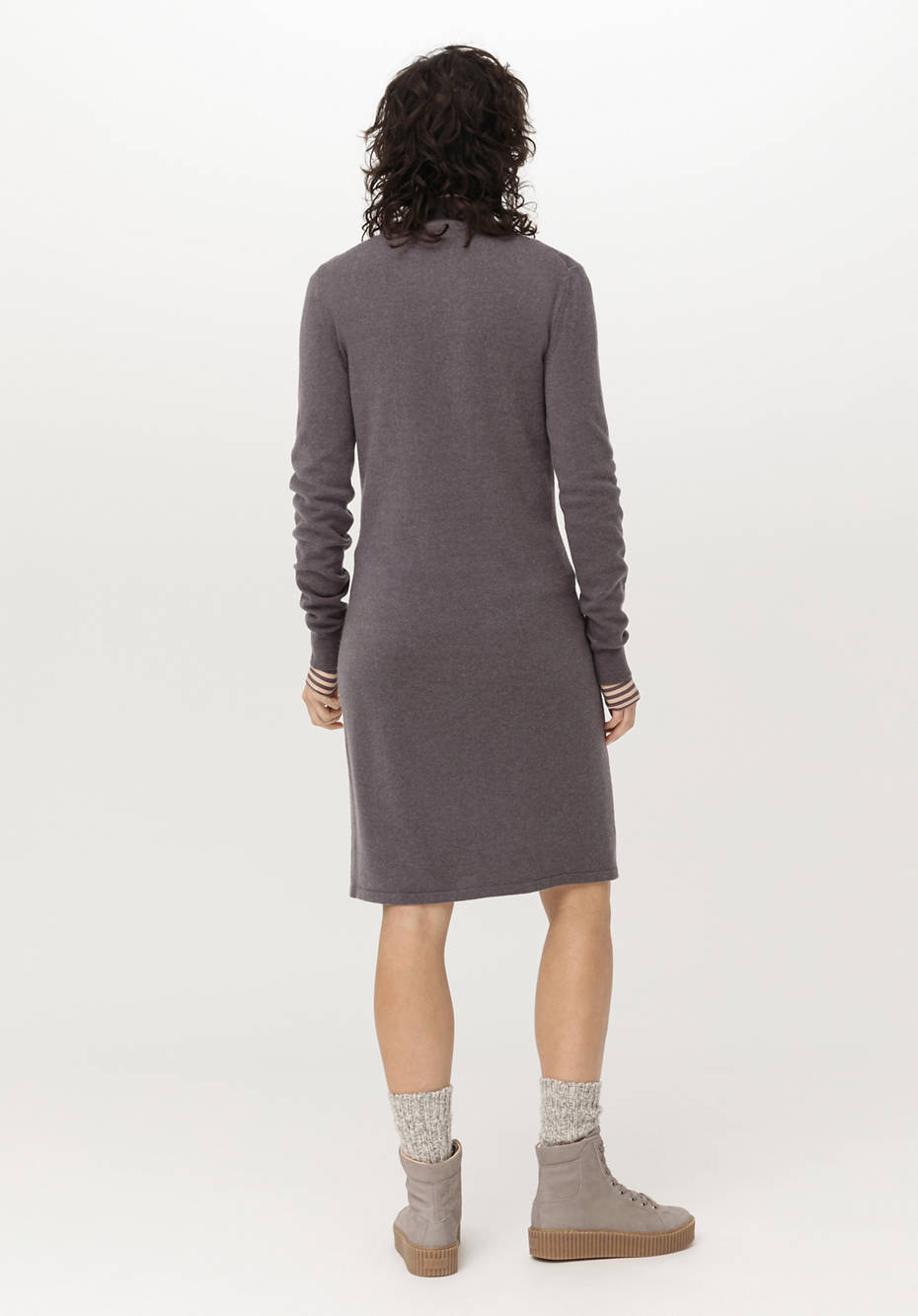 Strickkleid aus Bio-Merinowolle mit Kaschmir