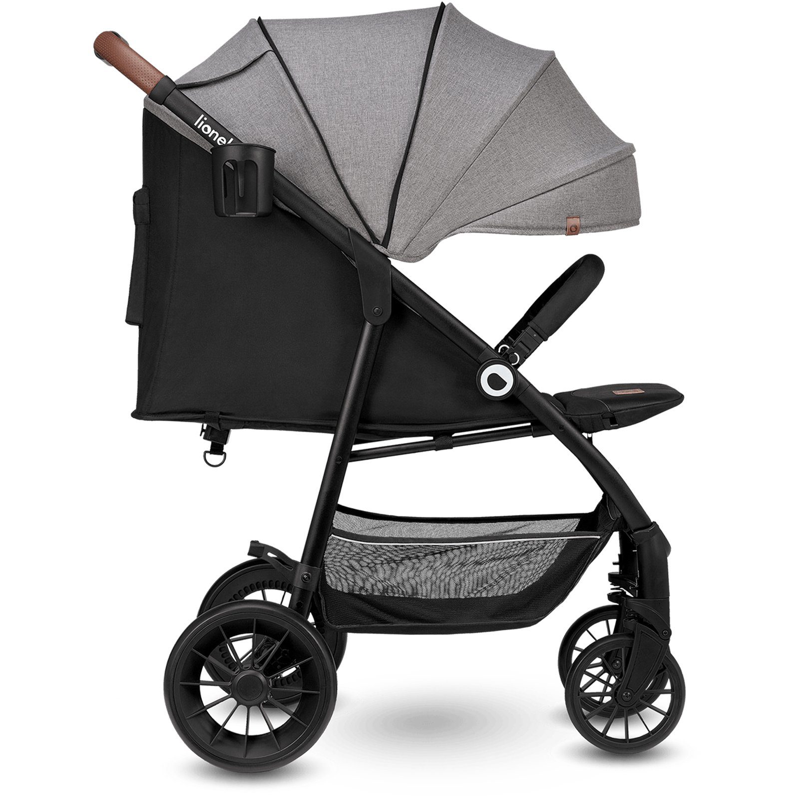 lionelo Kinder-Buggy Zoey, Moskitonetz Große EVA-Räder bis 15 Kg Sonnenschutz