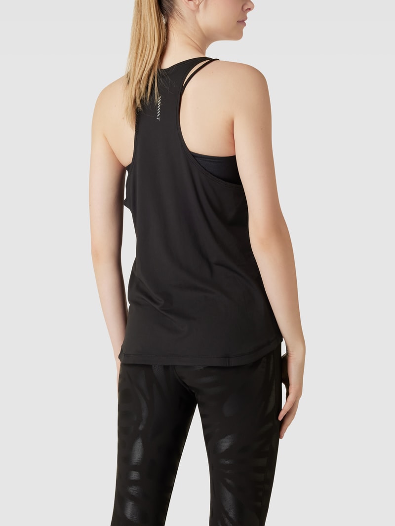 Tanktop mit Label-Detail Modell 'RUN' in schwarz