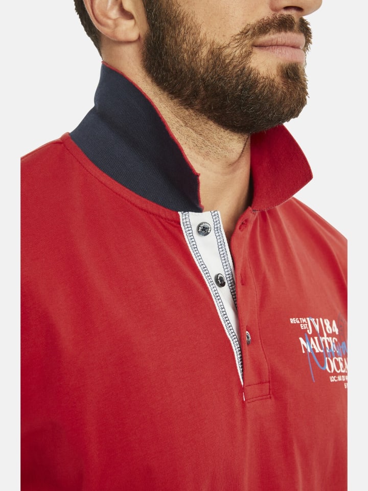 Jan Vanderstorm Doppelpack Poloshirt DAGFINN in rot dunkelblau günstig kaufen