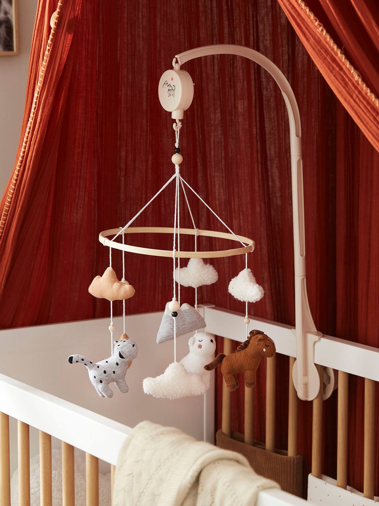 Mobile musical PETIT NOMADE beige / caramel