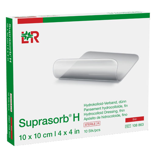 SUPRASORB H Hydrokoll.Verb.dünn 10x10 cm  10 St  Verband