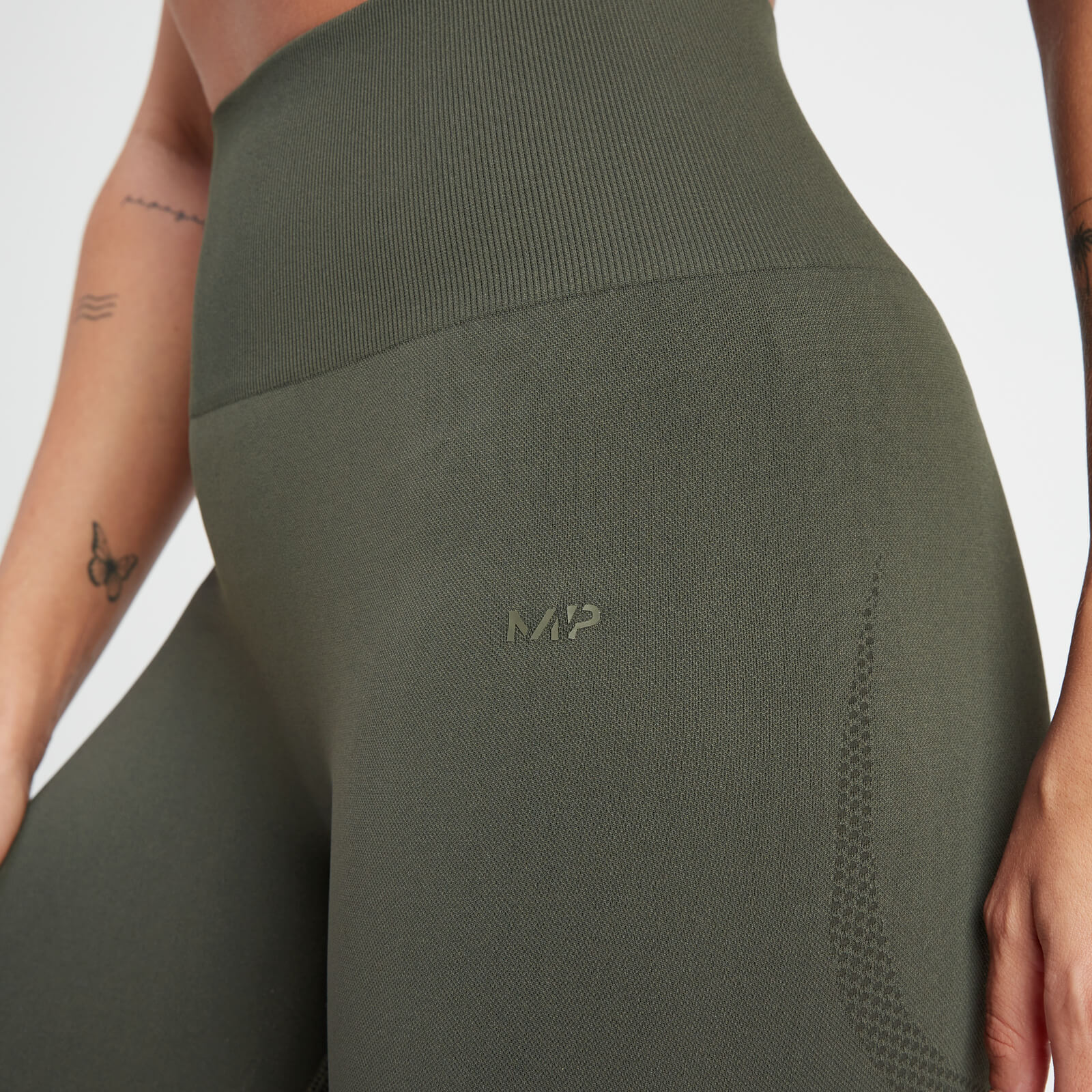 Legging sans coutures MP Rest Day pour femmes – Vert taupe