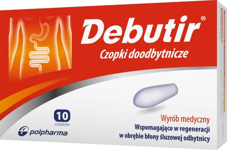 Debutir, rektalni supozitorije