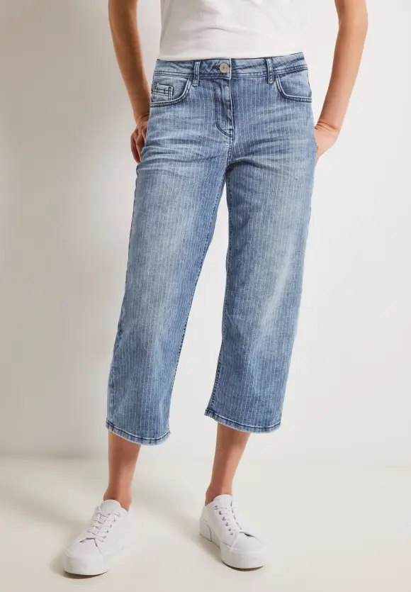 CECIL Loose Fit Jeans in 3/4-Länge