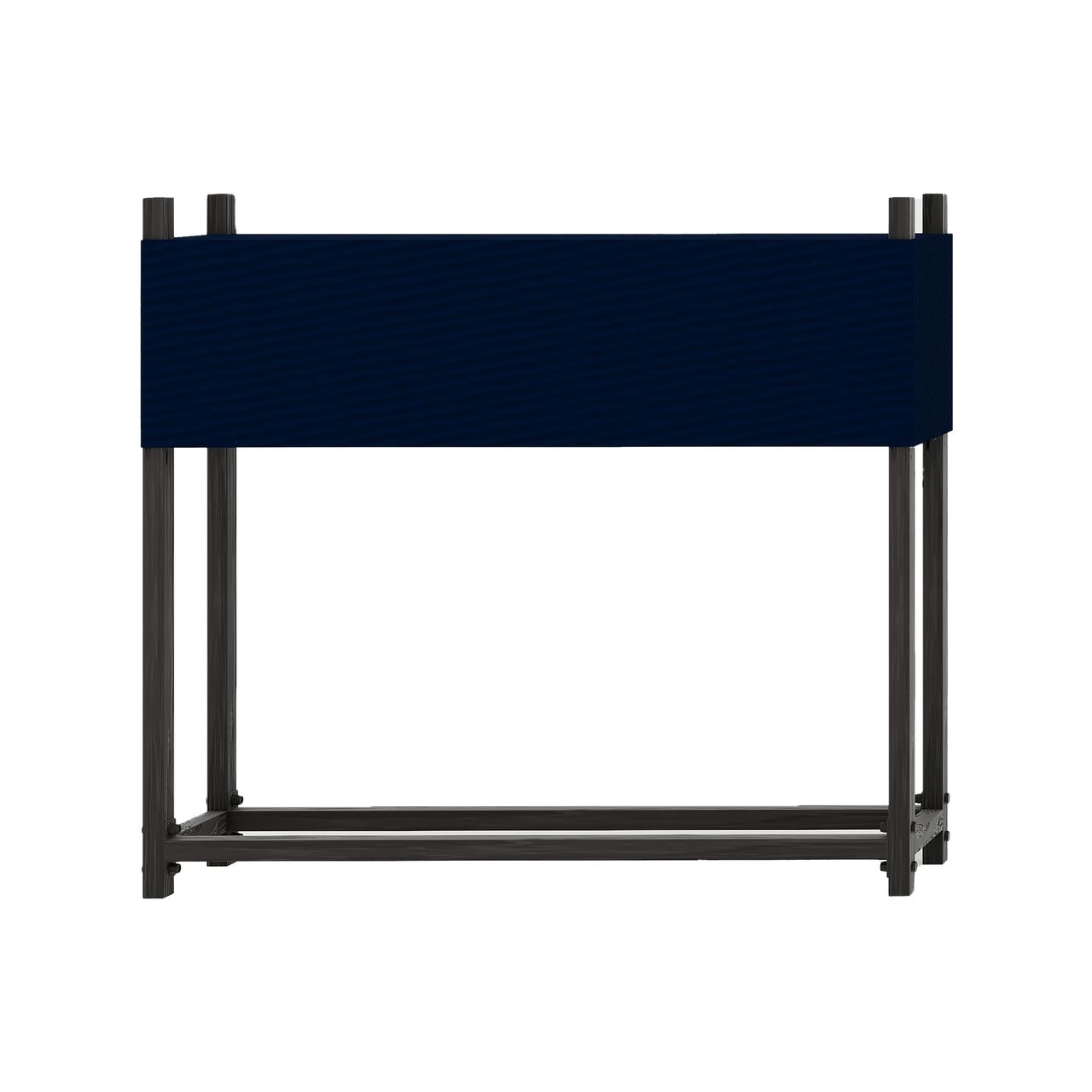 HC Garten & Freizeit Brennholzregal aus Metall mit Abdeckung ca. 113x25x115cm