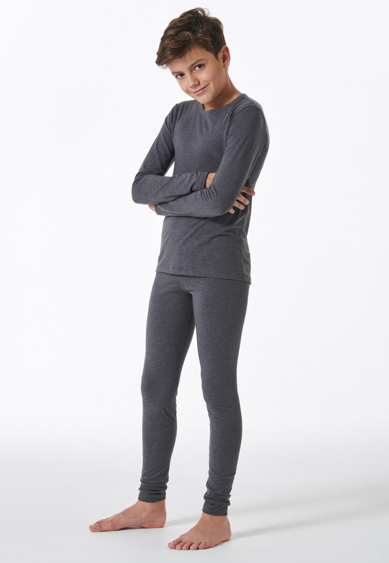Shirt langarm unisex blau - Active