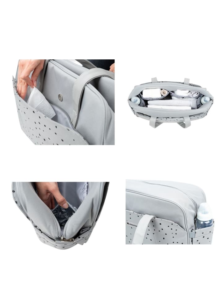 Kikkaboo Wickeltasche Chelsea in grau günstig kaufen onesize