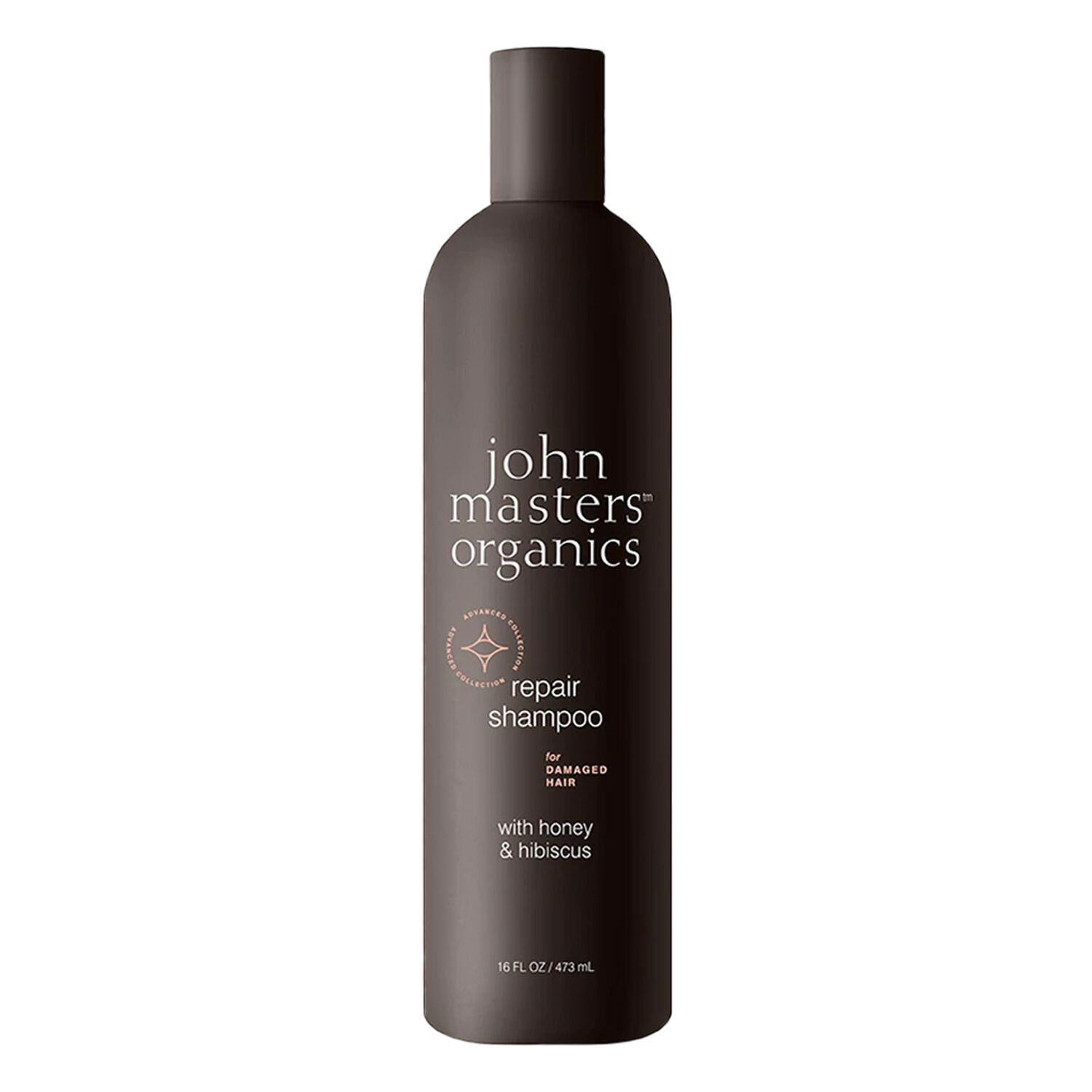John Masters Organics Shampoing pour Cheveux Abîmés Miel & Hibiscus 473 ml