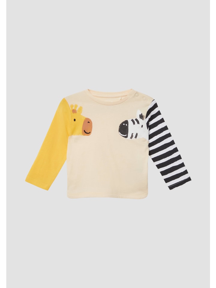 s.Oliver T-Shirt langarm in Beige günstig kaufen