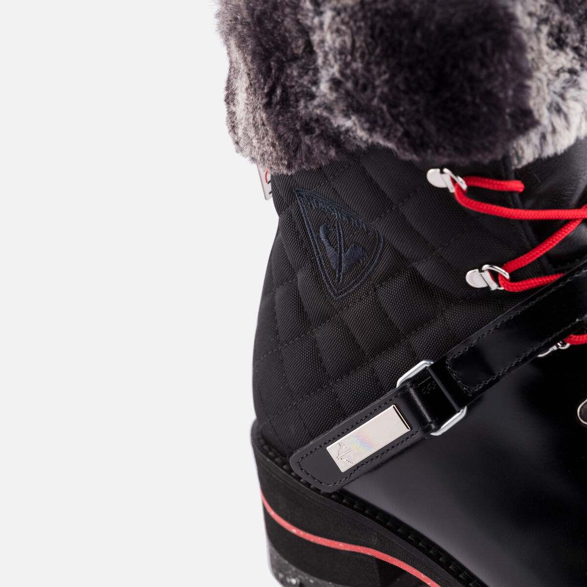 Damenstiefel 1907 Megève Shiny Schwarz
