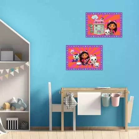 CreArt Gabby's Dollhouse - Malen nach Zahlen für Kinder ab 5 Jahren