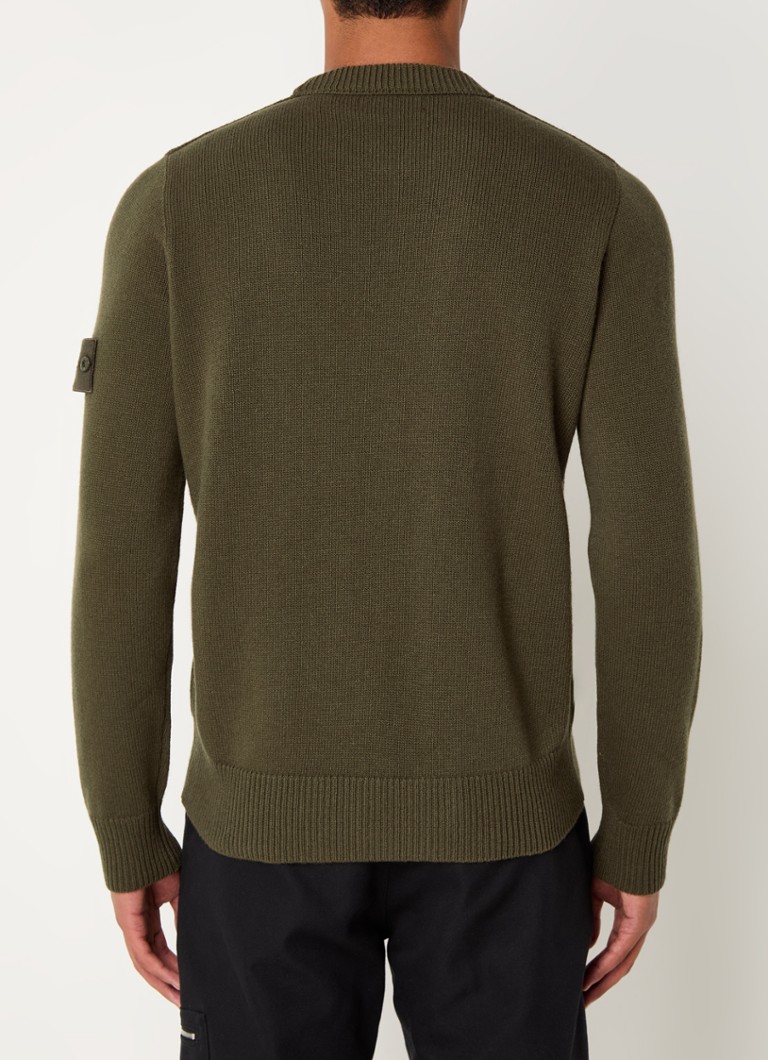 Stone Island 527FA Fine-knit pullover with logo