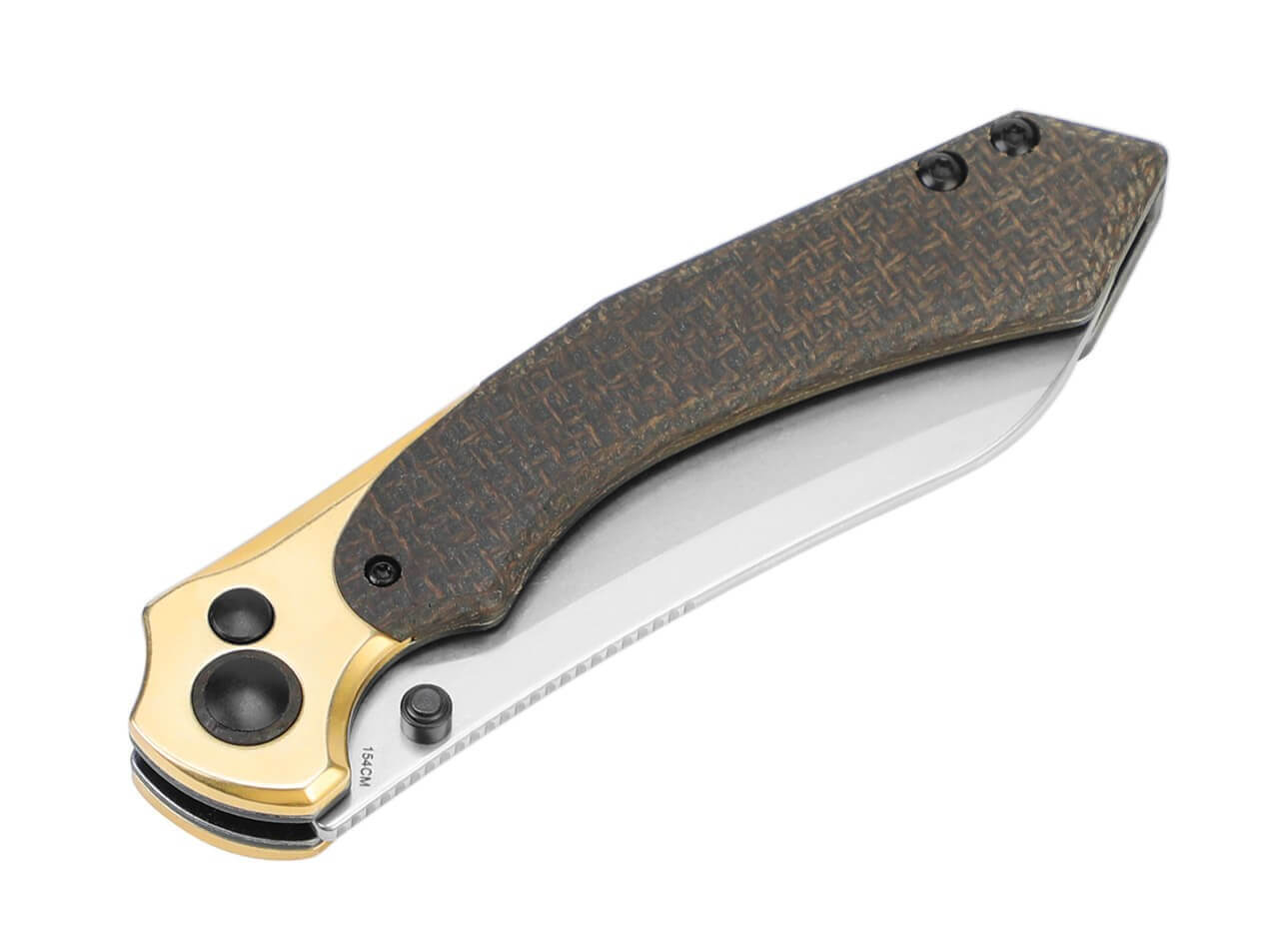 Clairvoyant 154CM Brass Micarta Black