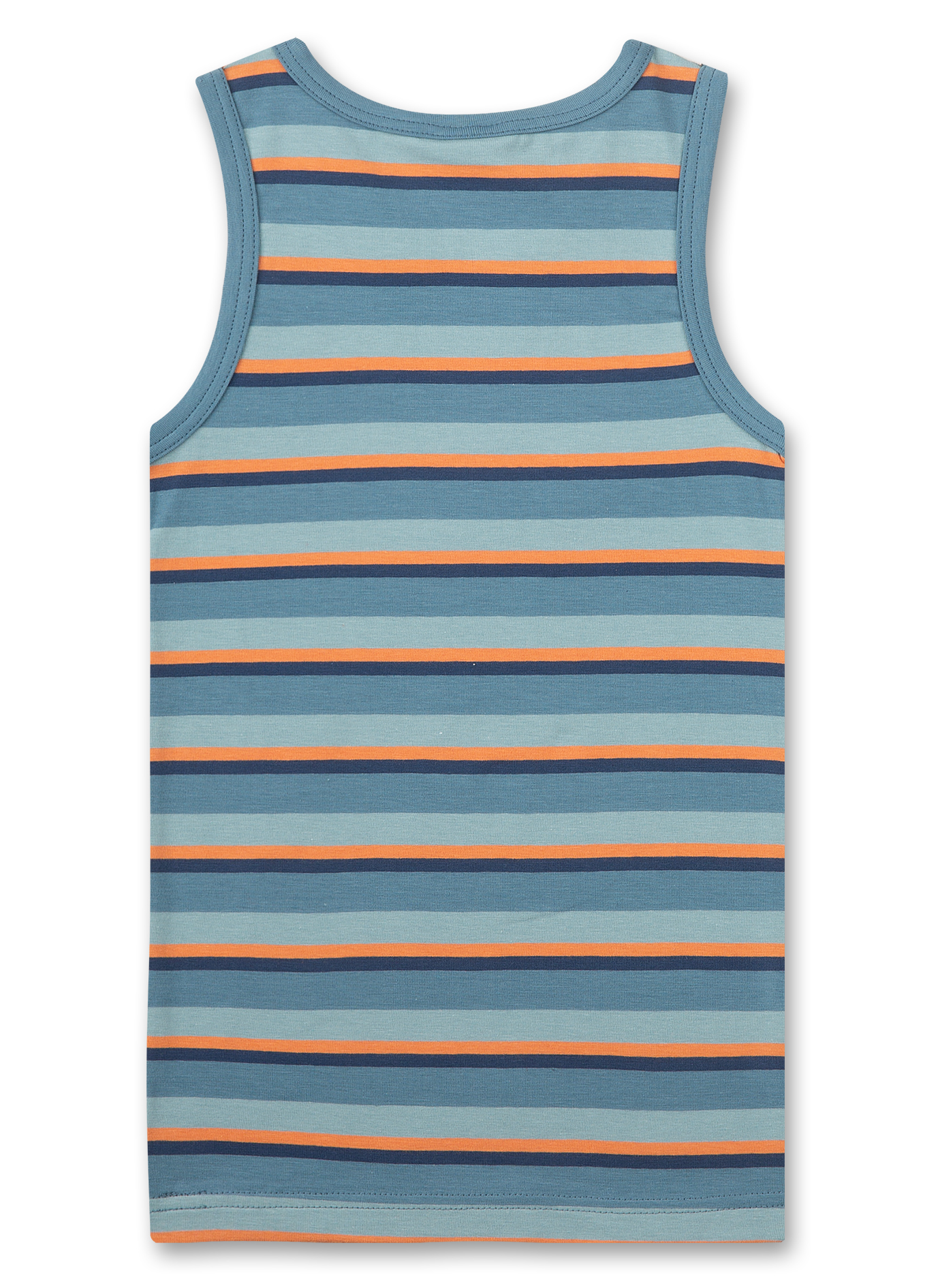 Jungen-Unterhemd Blau Ringel