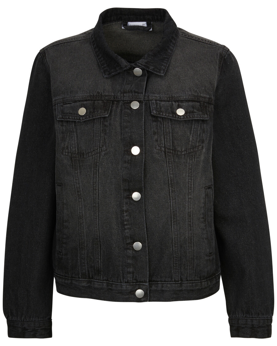 Schwarze Jeansjacke