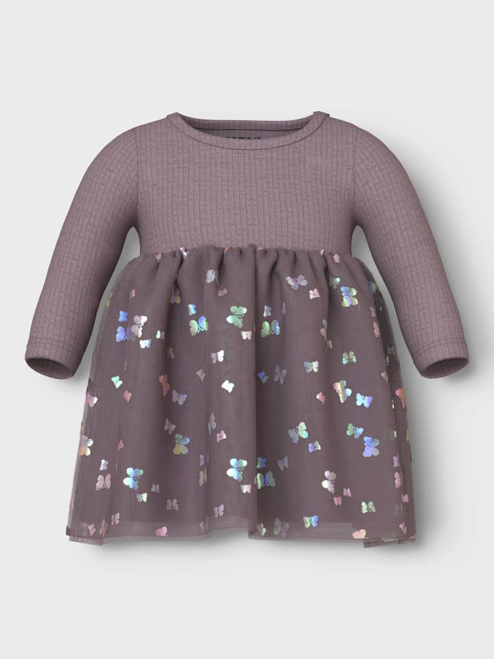 name it Langarmkleid NBFDIKKA LS DRESS in elderberry günstig kaufen