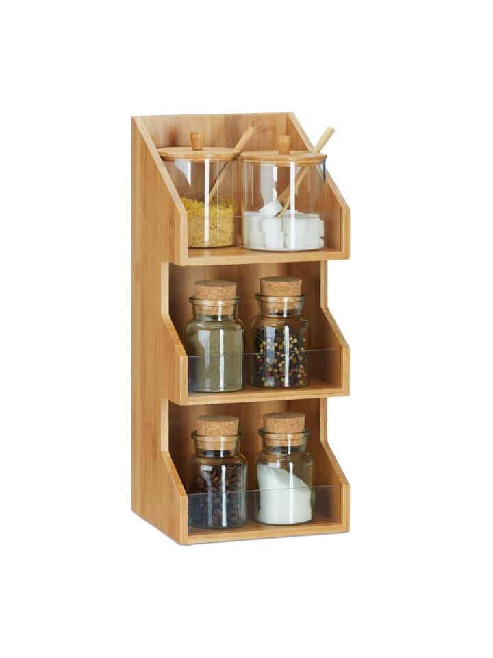 relaxdays Organizer in Natur - (B)18 x (H)41 x (T)17 cm günstig kaufen onesize
