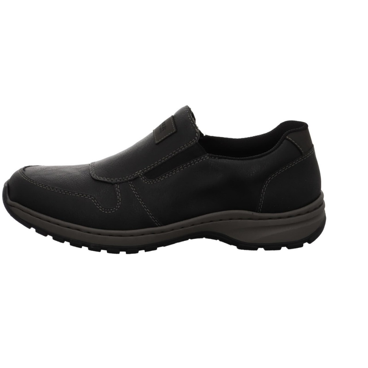 RIEKER Komfort Slipper schwarz HWK Herren Halbschuhe