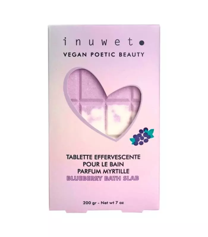 TABLETTE DE CHOCOLAT EFFERVESCENTE MYRTILLE Bombe de bain