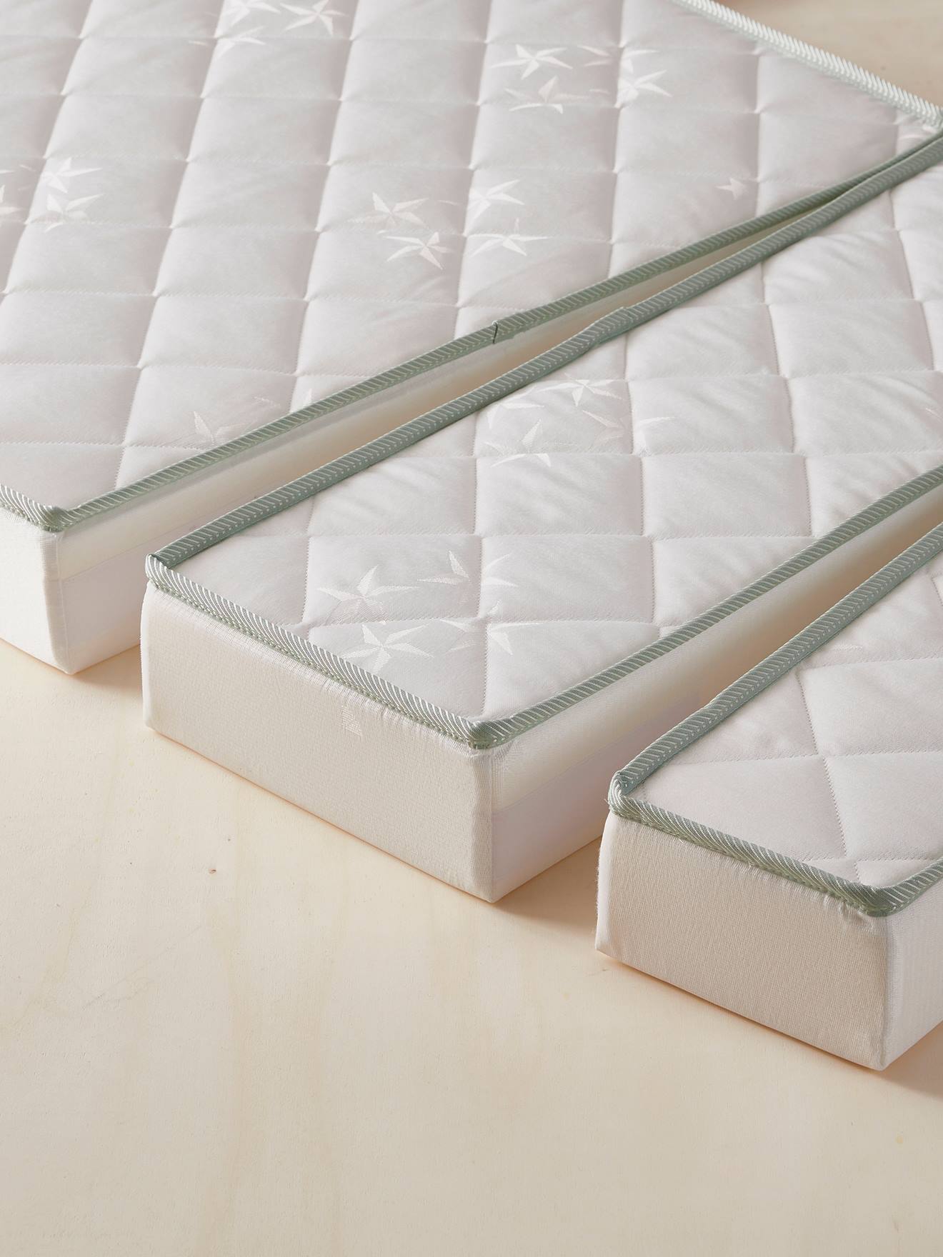 Vertbaudet Kinder Matratze, Bi-Ome-Ausrüstung, mitwachsend 90x140/170/190cm - weiß